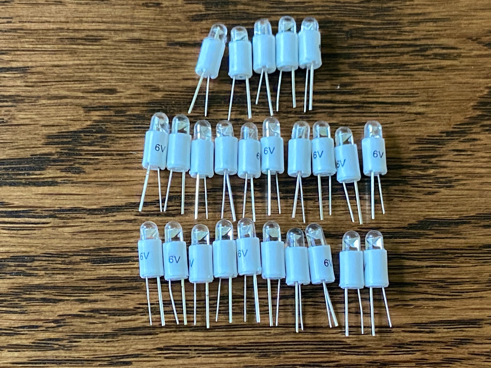 25 New Warm White 6V Bi-Pin LED Lamps Light Bulbs Marantz 4400 4430 115B 120 6.3
