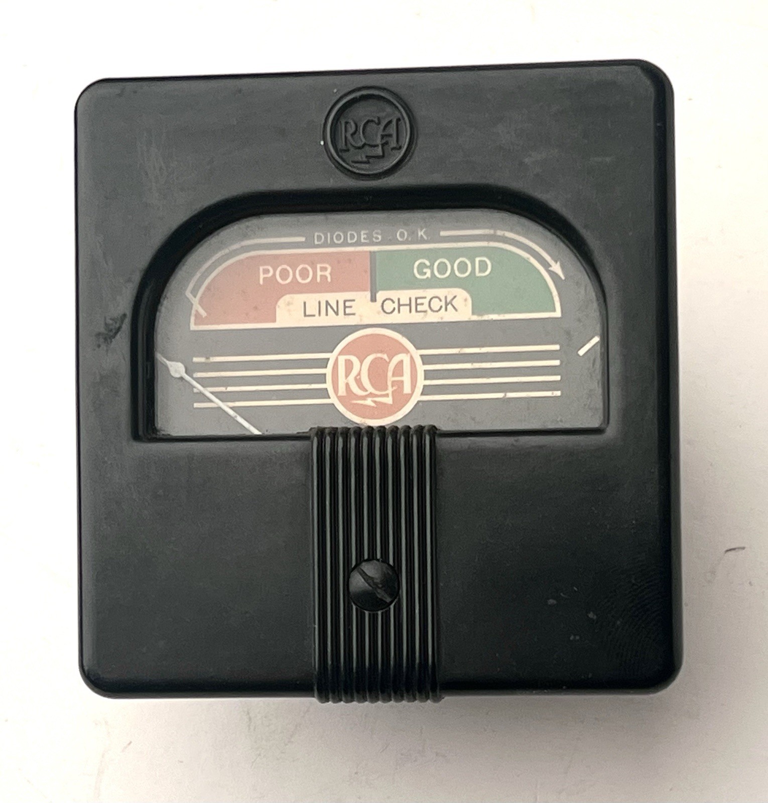 Vintage RCA Diodes Line Check Panel Meter Deco Bakelite Poor / Good Simpson Co
