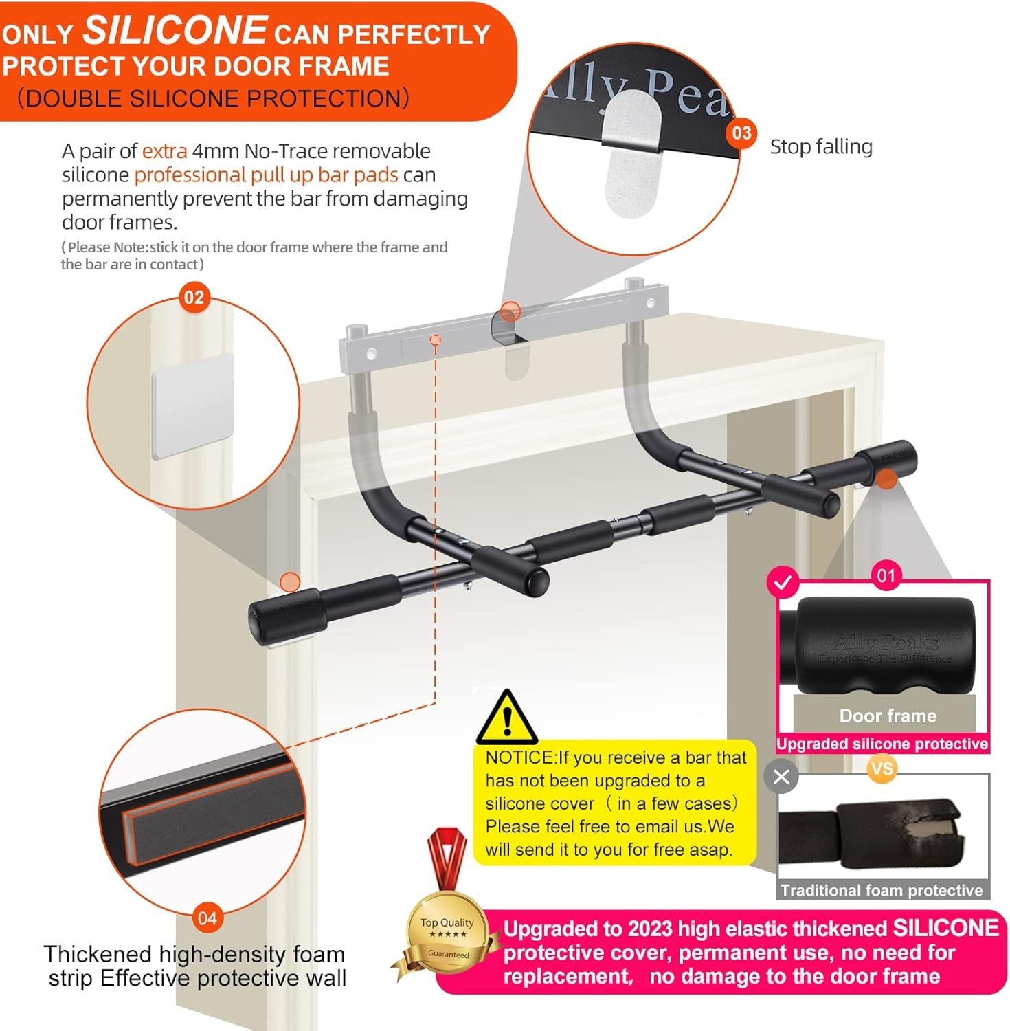 Doorway Chin Up Pull Up Bar Multi-Function Home Gym