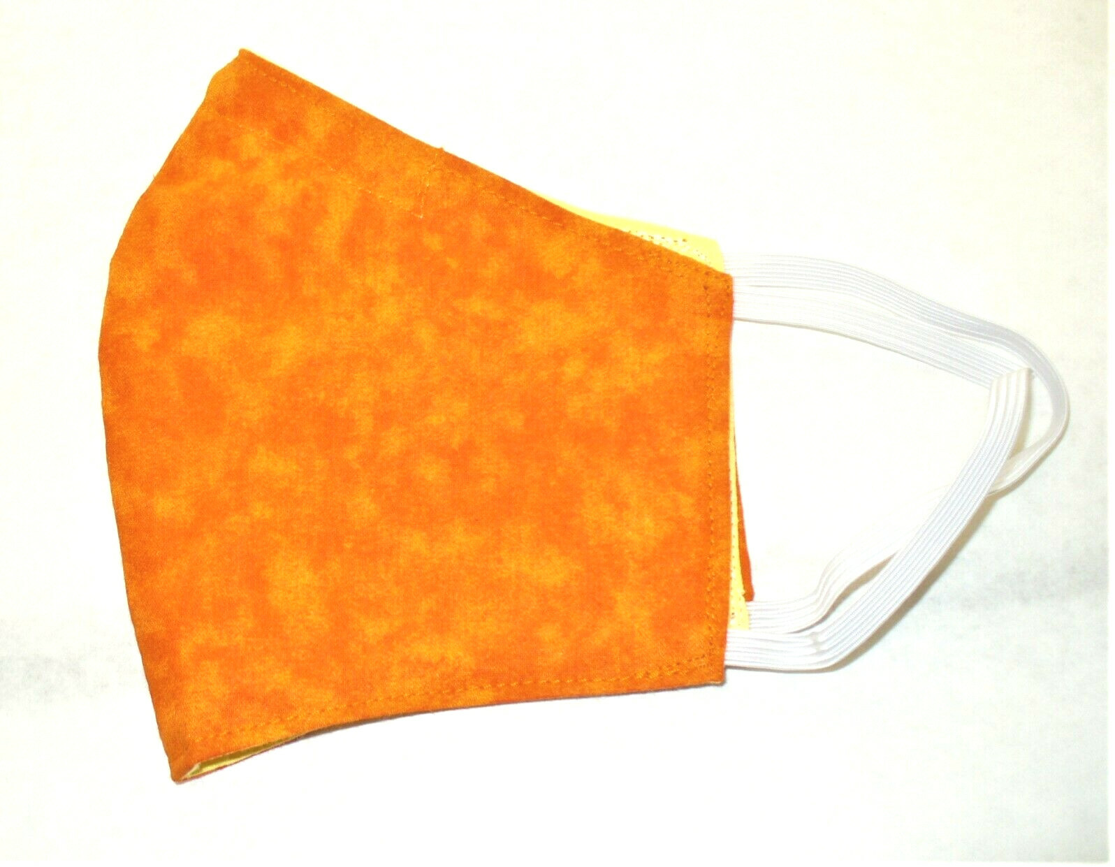 Face Mask Wire Adult Orange Yellow