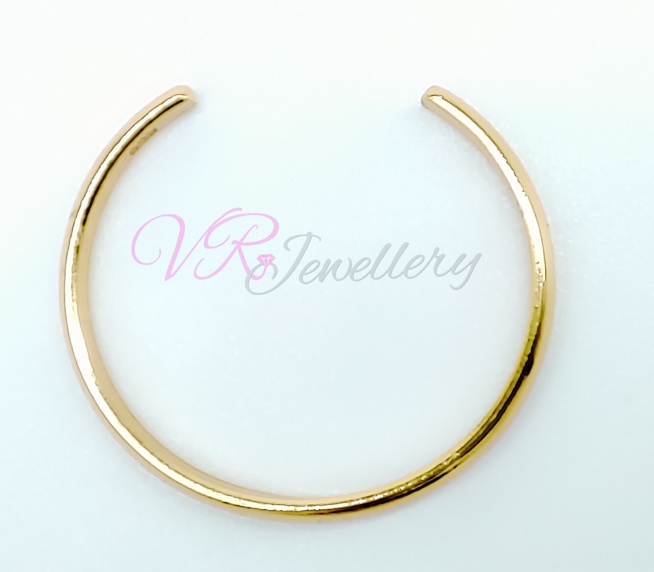 925 Gold Plated Toe Ring 1.5mmThin Band Sterling Silver Adjustable Toe Ring