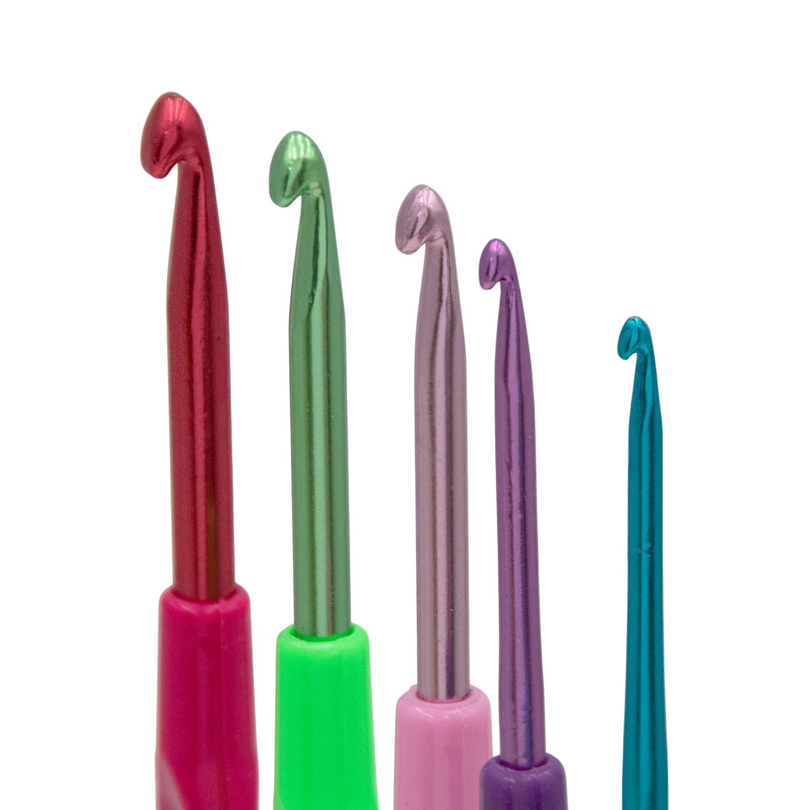 Aluminum Crochet Hooks 5pc Set 2.5-5mm