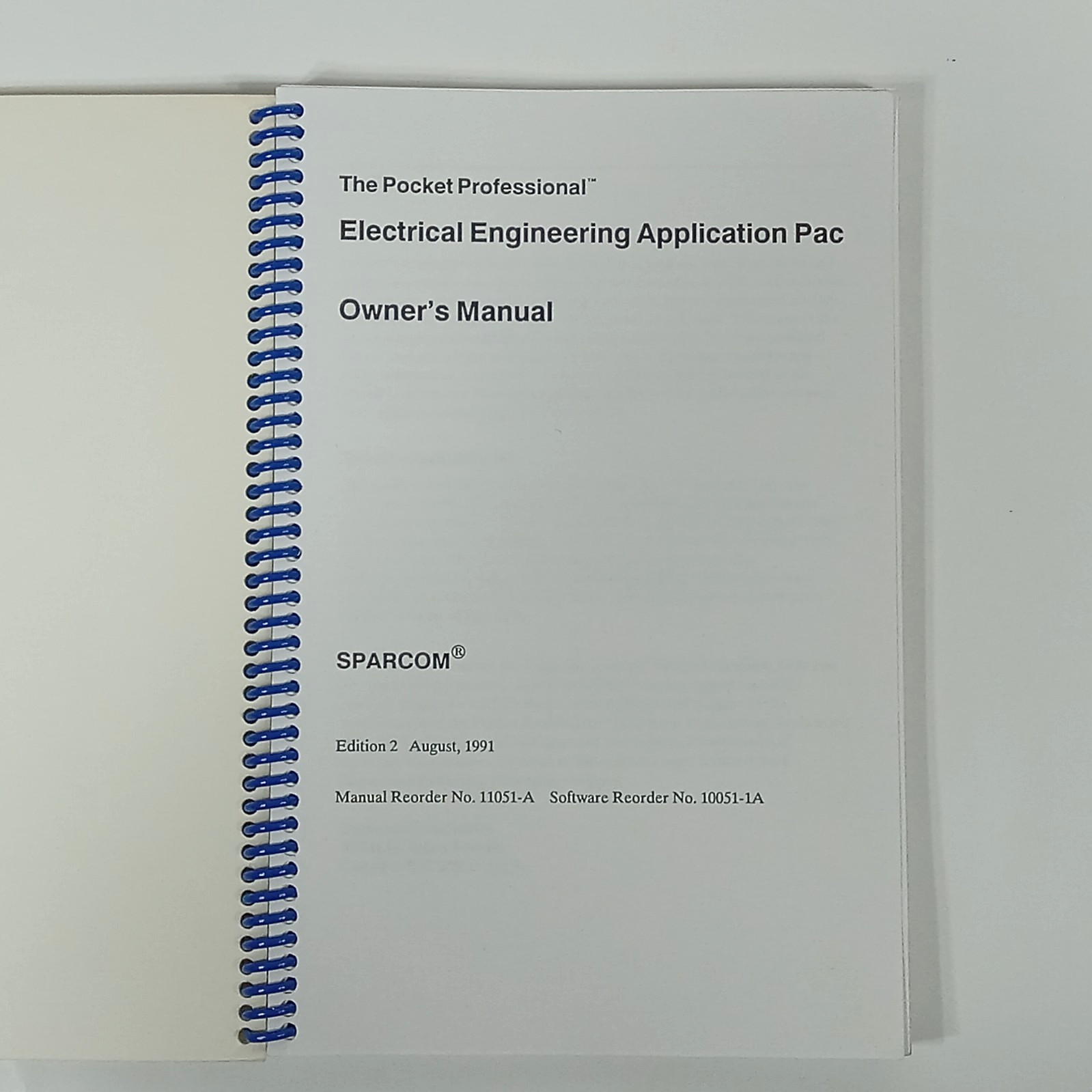 Sparcom Pocket Professional Electrical Engineering Application Pac v2.5 & Manual