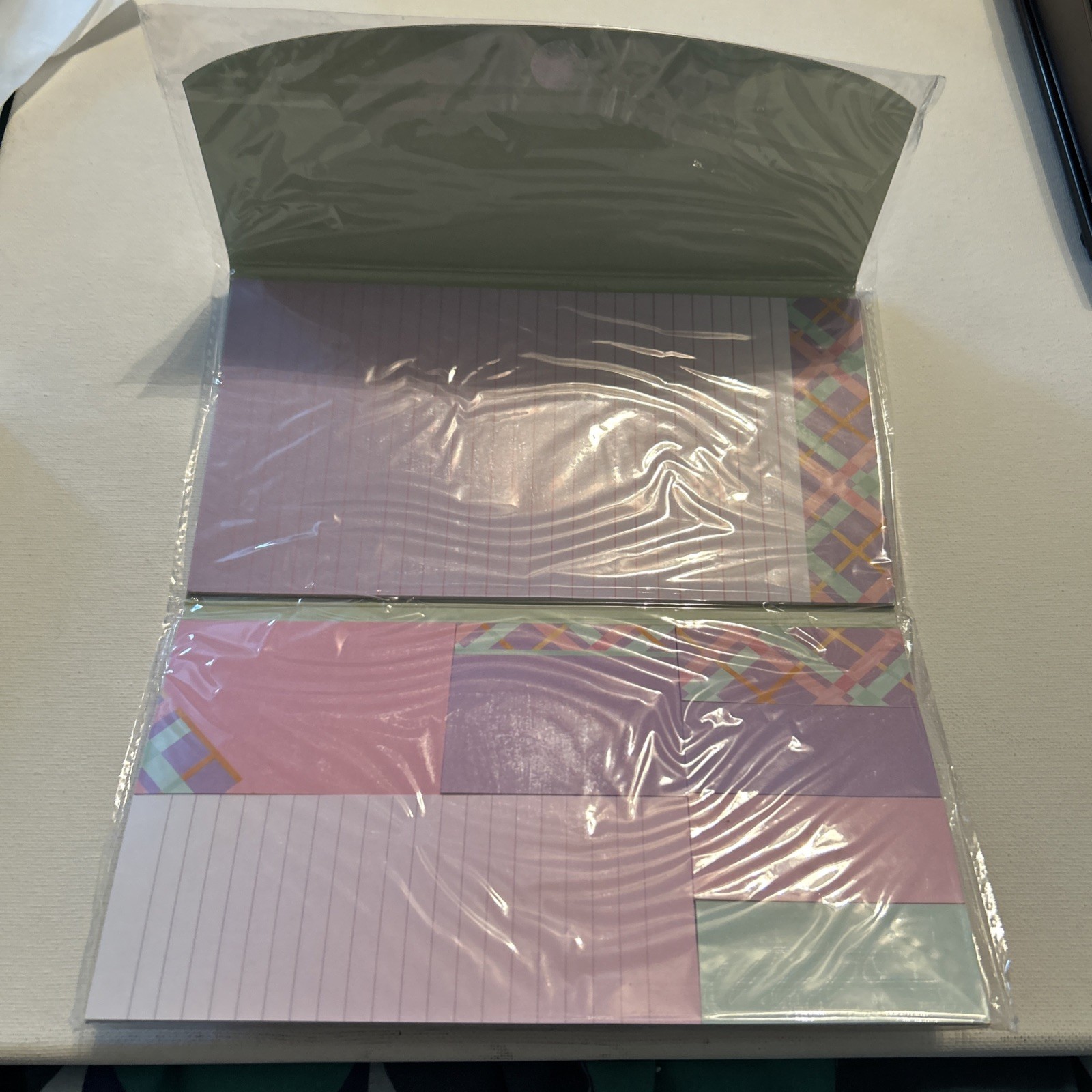 Jot Sticky Notes & Memo Pad Inside a Trifold Booklet, New