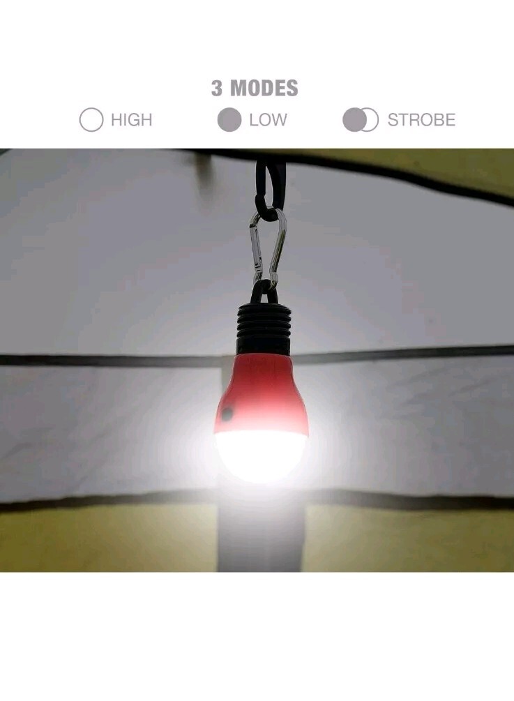 EverBrite 3-Pack Camping Lights 3 Lighting Modes, Portable Emergency LED Bulbs