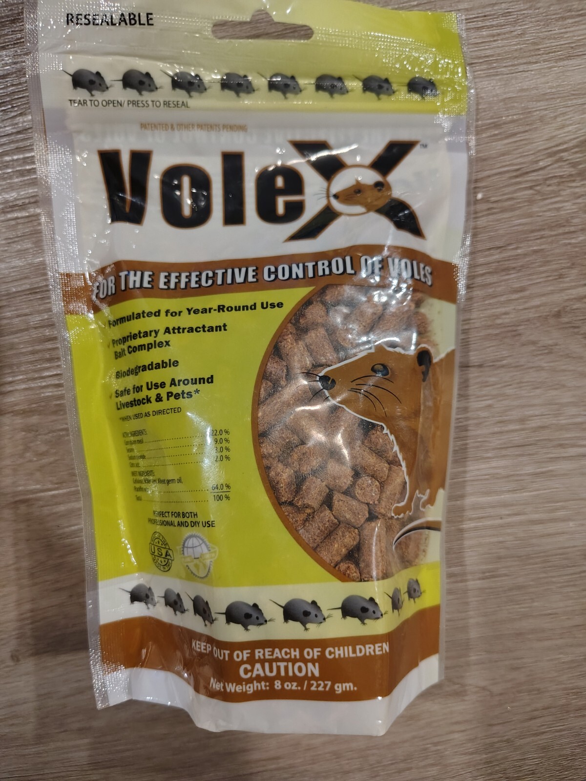 ONE - VoleX - Eco-Friendly Solution, Effective Against All Species of Voles