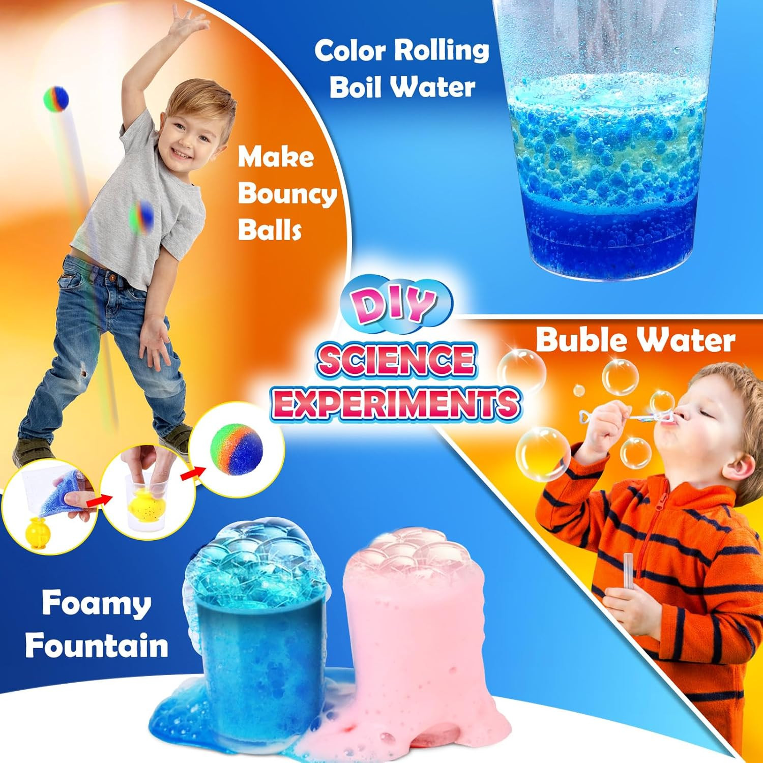 30+ Experiments Science Kits for Kids, S.T.E.M Educational Project Activities To