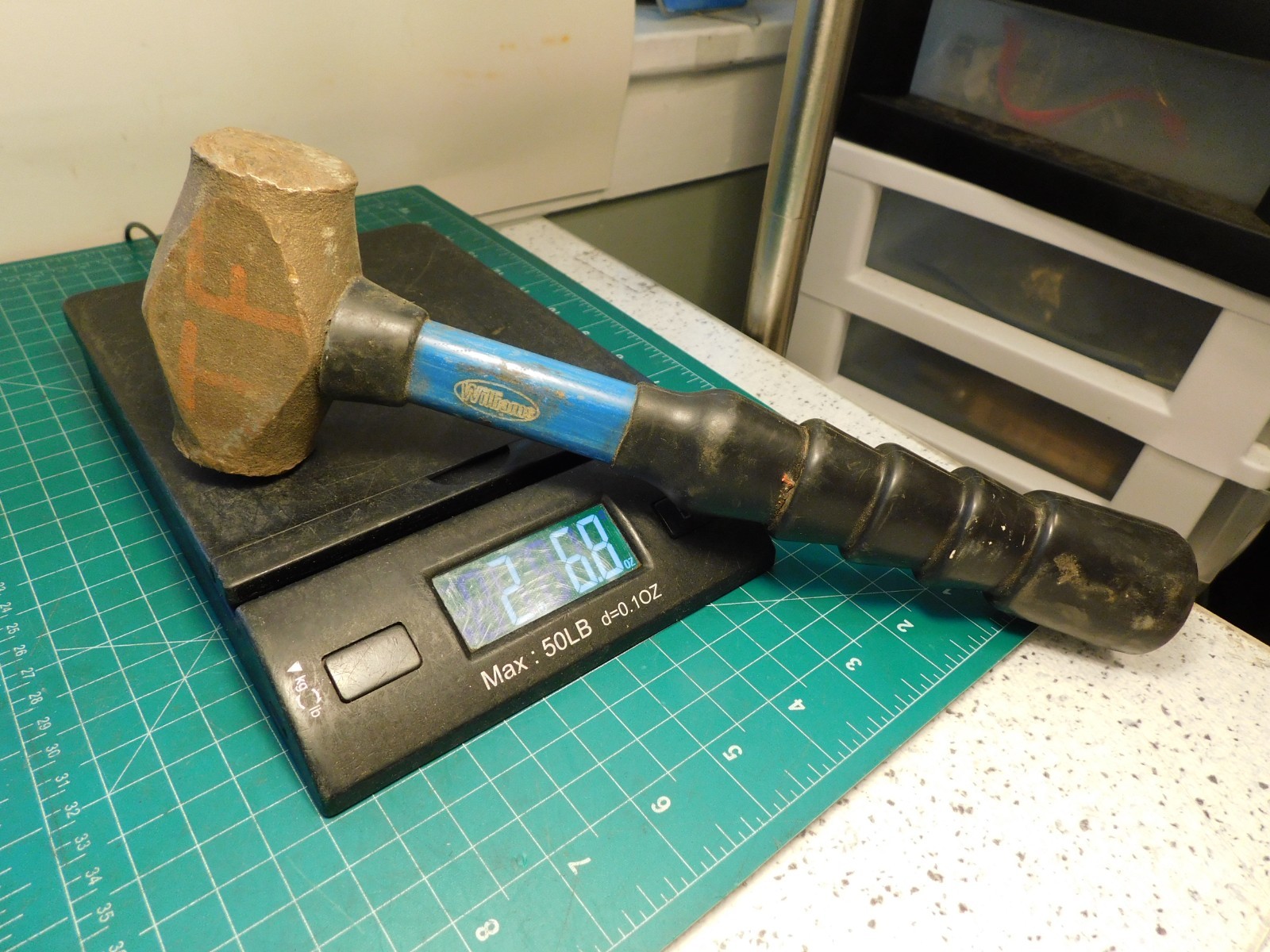 12" Williams Non-Sparking 2lb 12.8oz Aluminum Bronze Non-Magnetic hammer