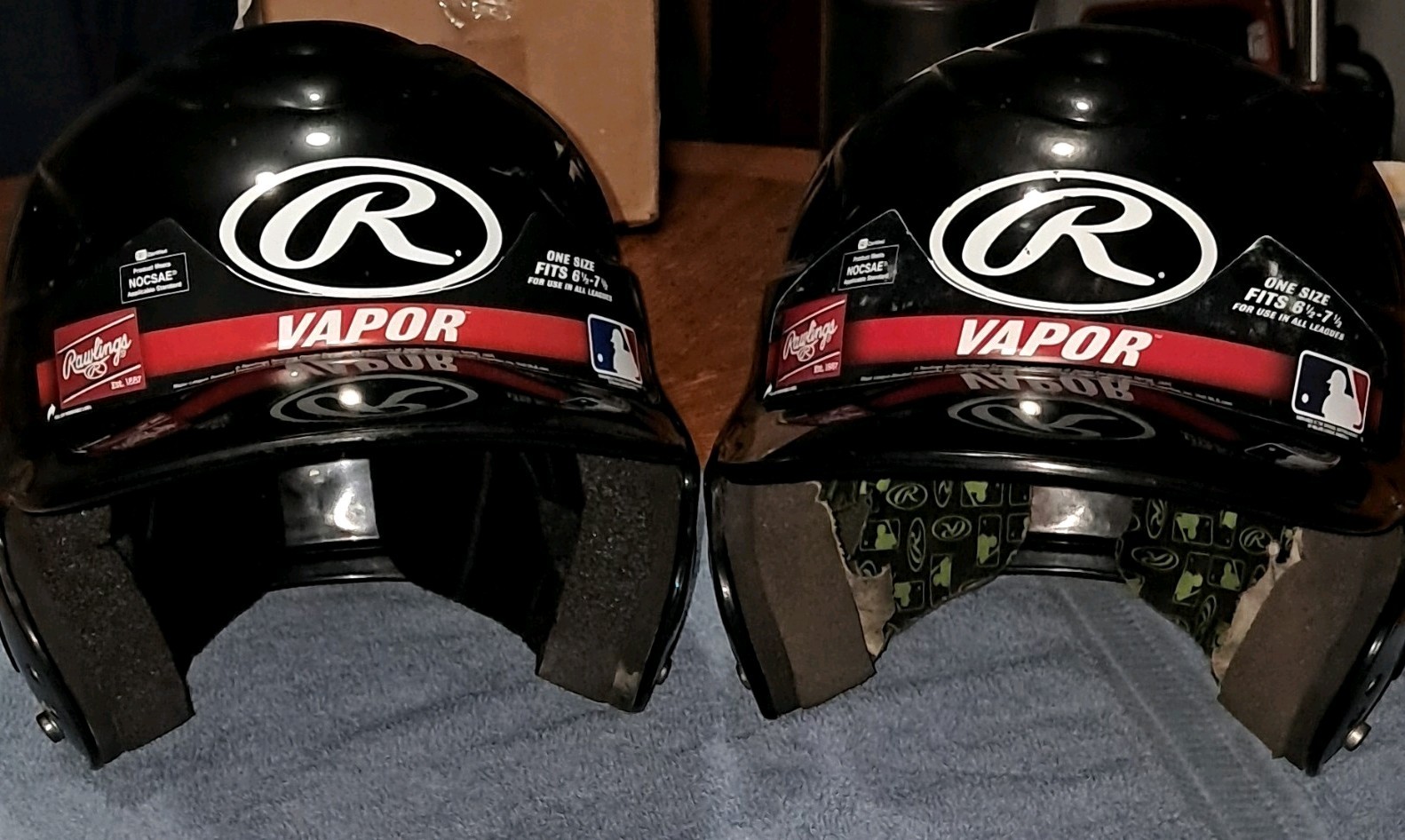 Rawlings Vapor Open Face Baseball Batting Helmet Black One Size NOCSAE CE