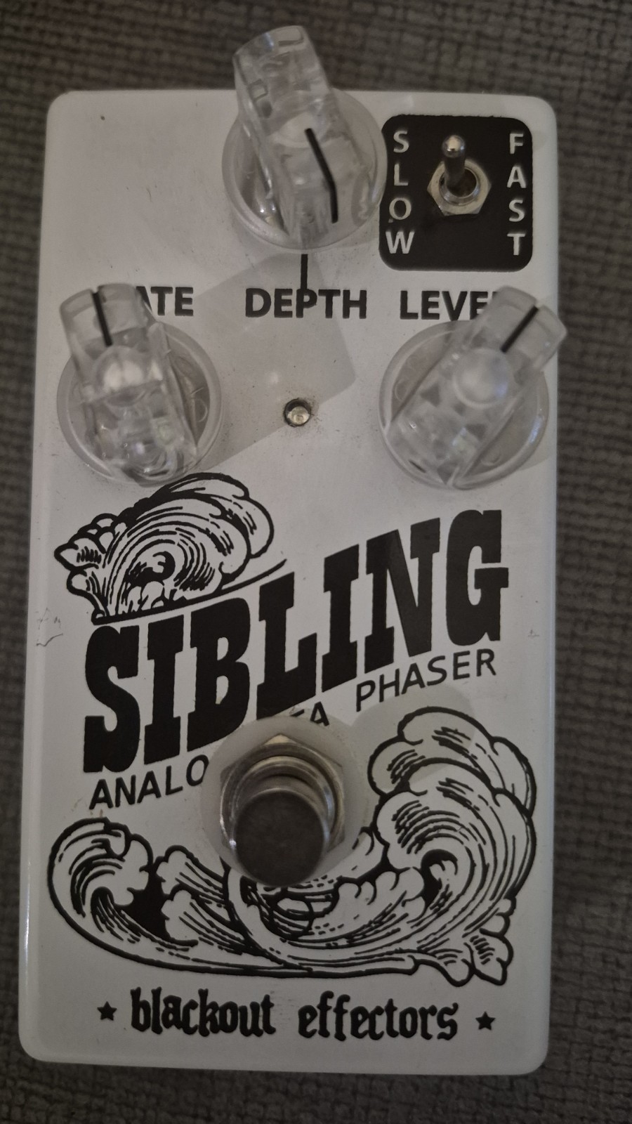 Blackout Effectors Sibling Analog Phaser pedal.