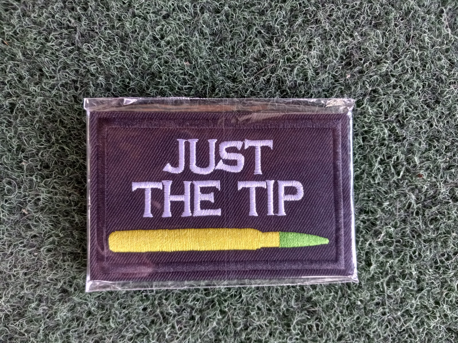 Just the Tip 50 Cal BMG Hook & Loop Tactical Airsoft Morale Patch