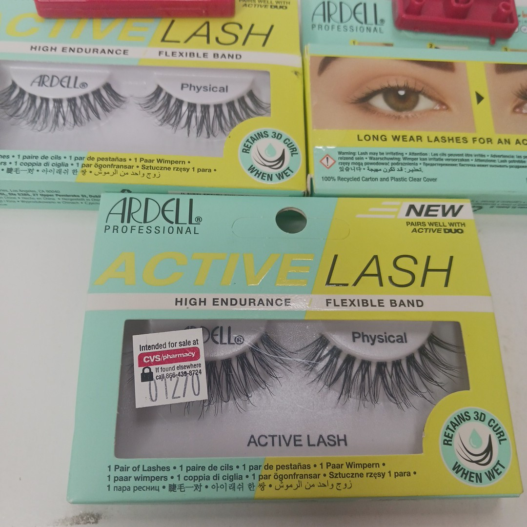 3 ARDELL PROFESSIONAL ACTIVE LASH PHYSICAL 6 Total Lashes