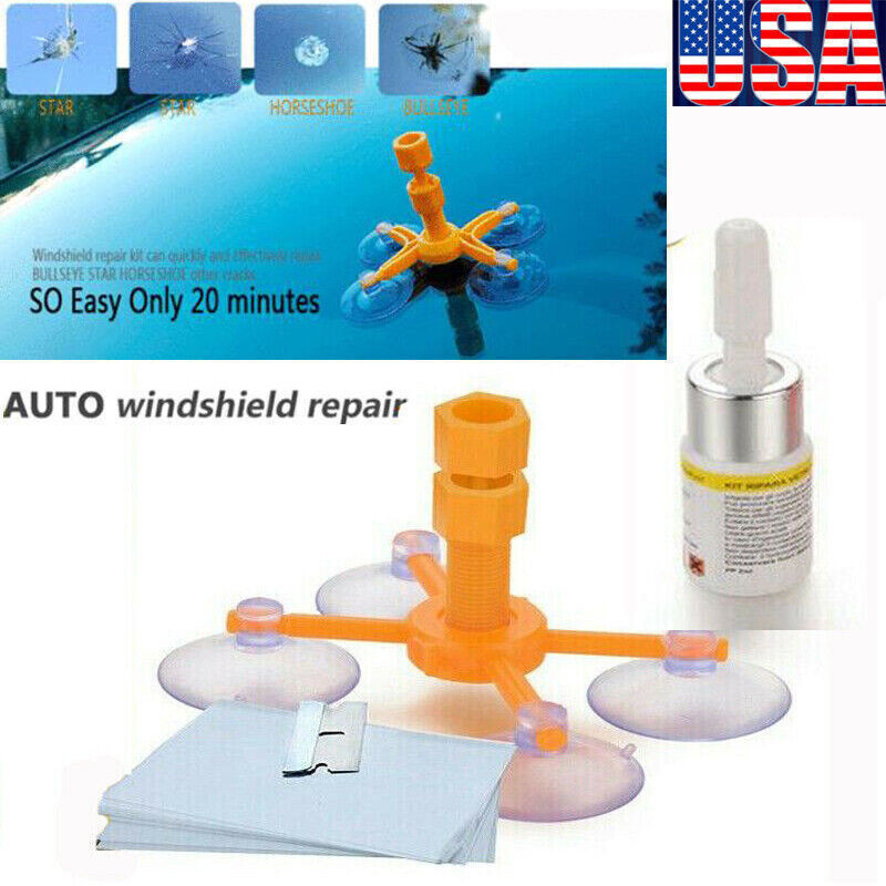 Car Windshield Repair Kit Window Glass Crack Repair Tool Chips Scratch Resin