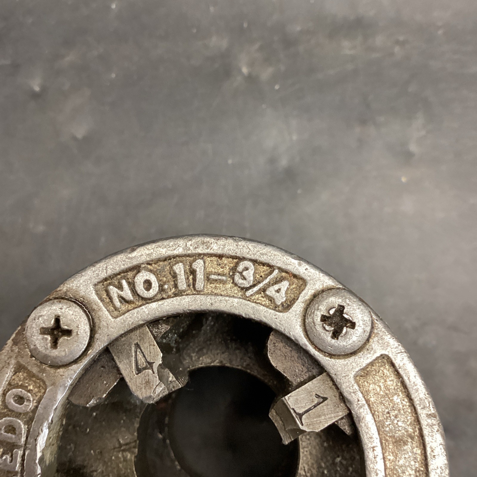 Toledo Die No. 11-3/4" Pipe Threading Die