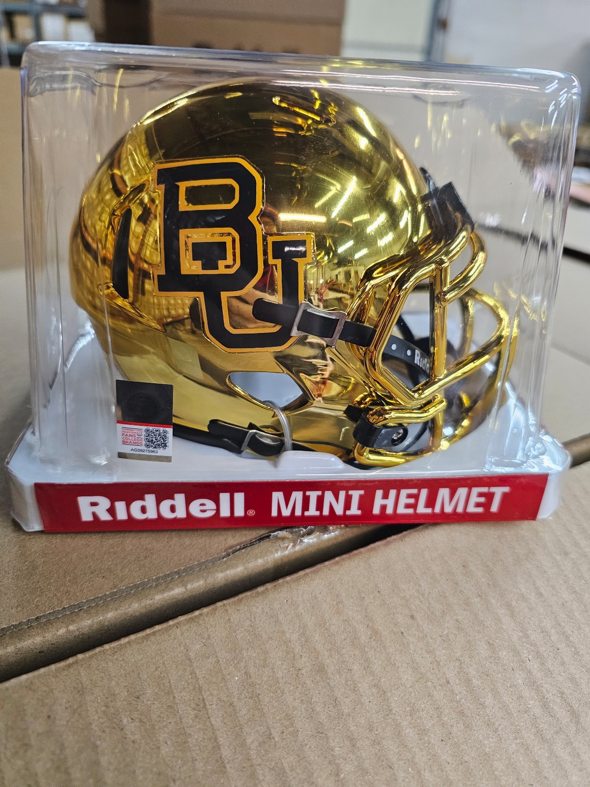 BAYLOR BEARS  CHROME BIG 12  MINI HELMET NCAA RIDDELL
