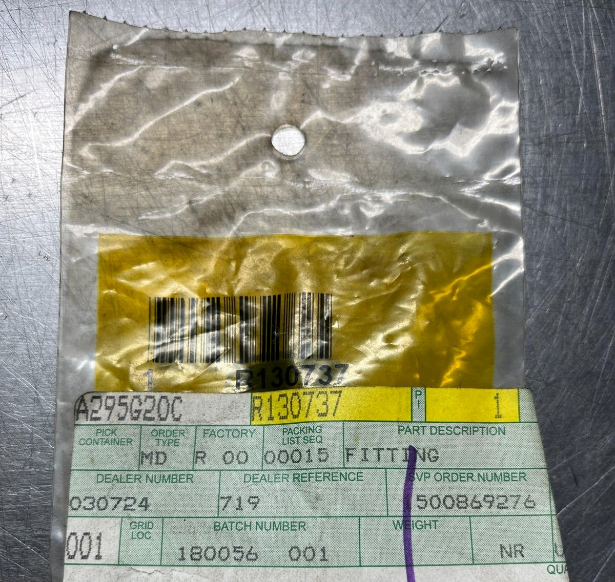 R130737 Genuine OEM John Deere FITTING