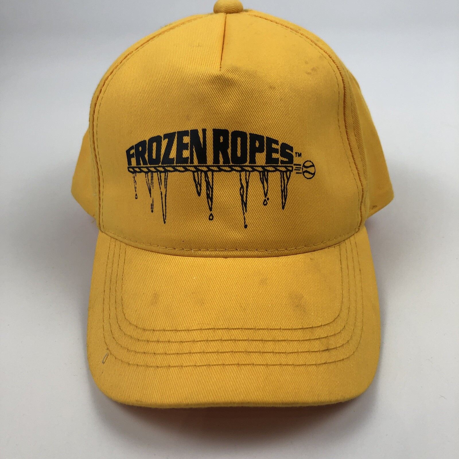 Frozen Ropes Baseball Softball Hat Cap Yellow Youth Size READ