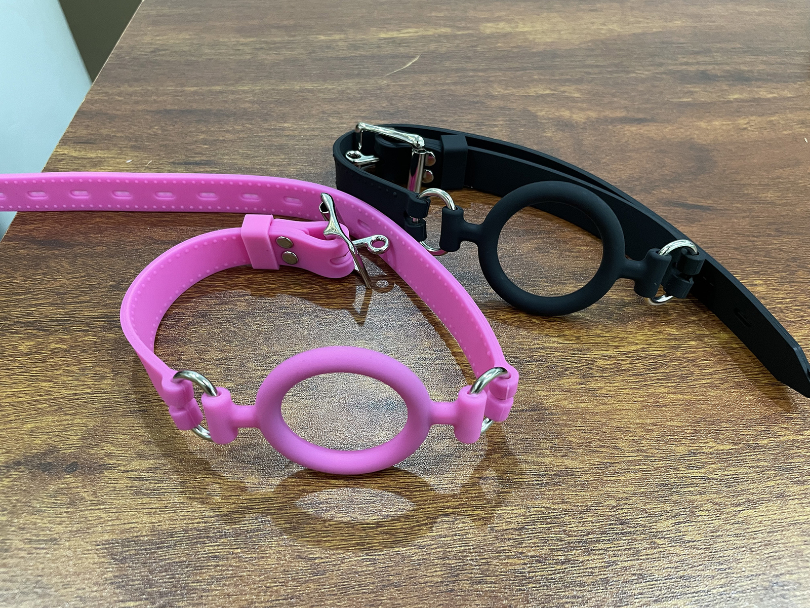 Silicone Open Mouth Gag Bondage Restraints O Ring Gag Plug BDSM Slave Roleplay