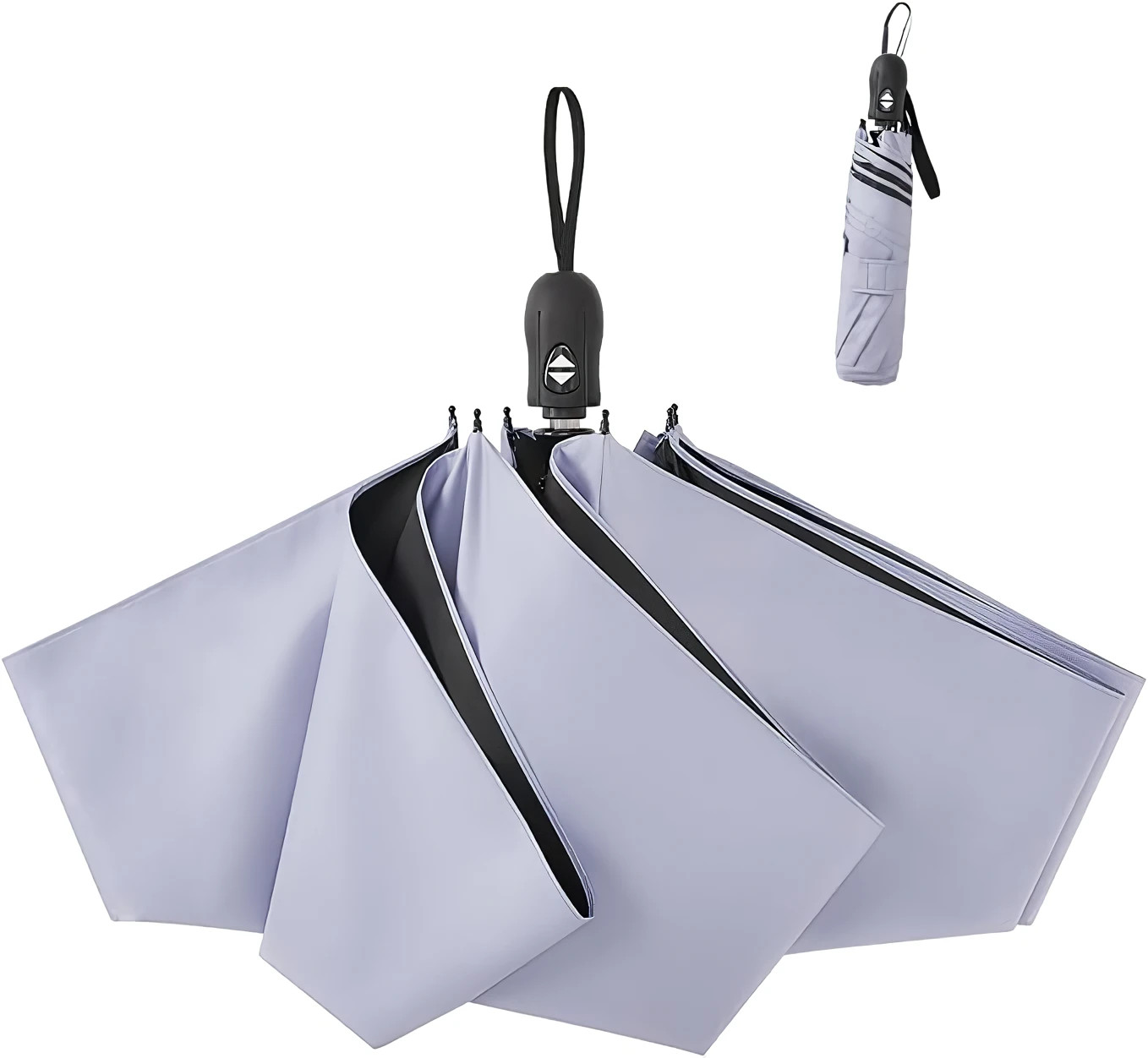 High-Quality Japanese Parasol Lightweight One-Touch Operation Indigo Blue 17283