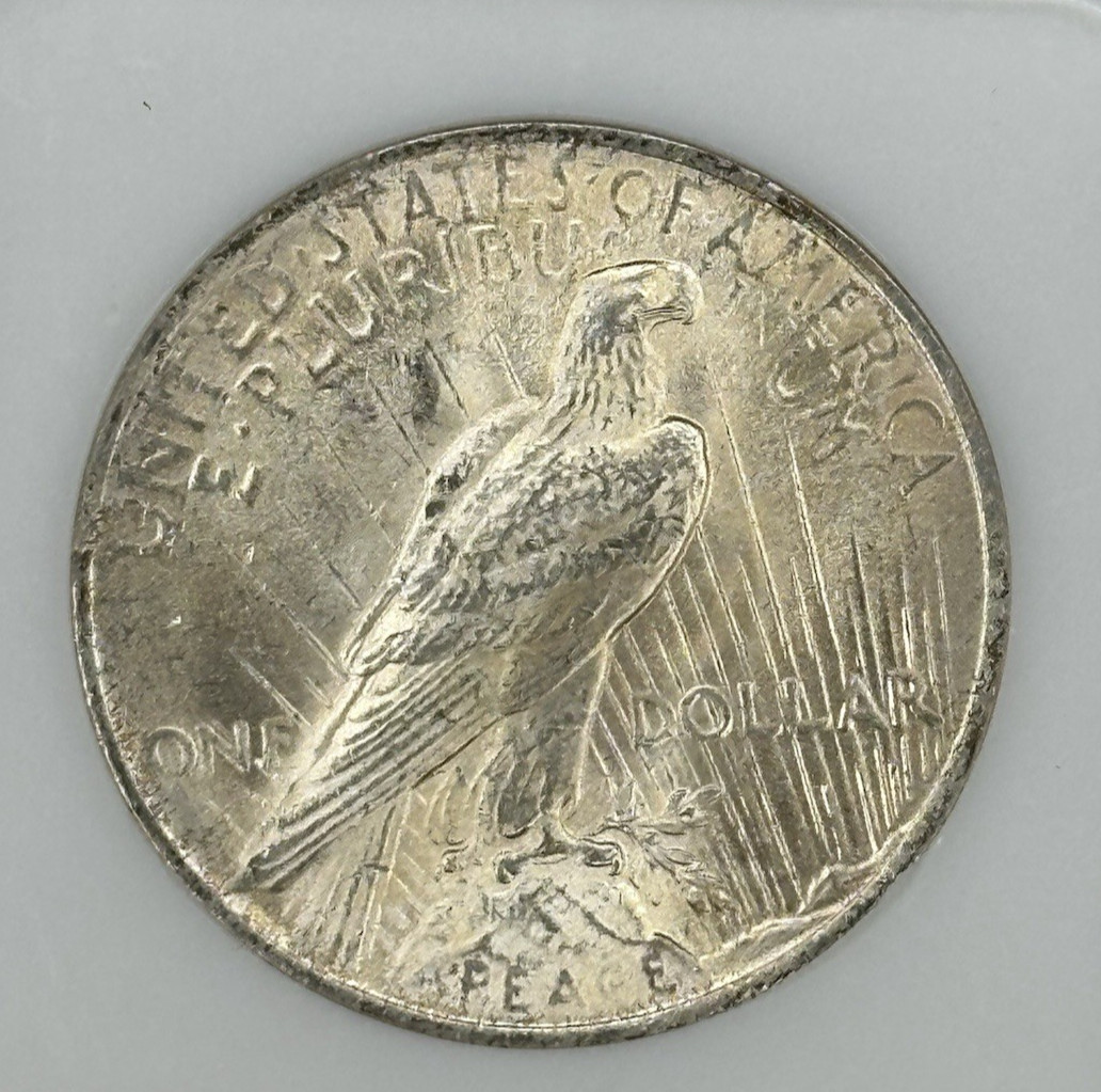 NGC MS 60 1923 Peace Dollar Sample Slab *SC