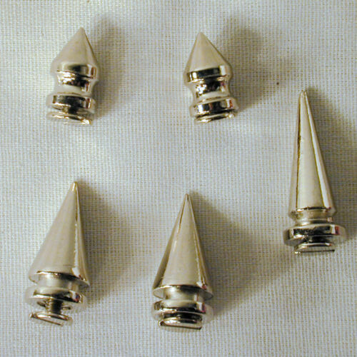 12 SM METAL screw on SPIKES leather jacket spike 14MM jewely design craft item