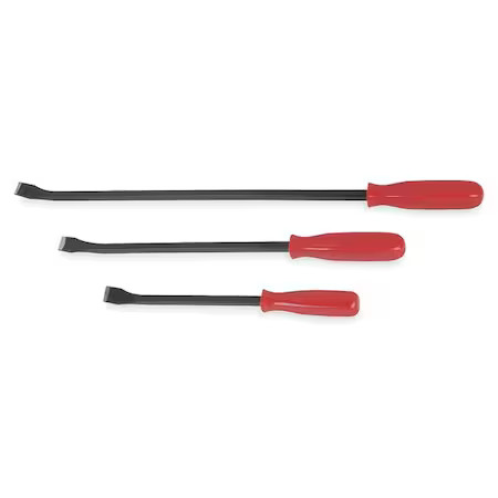 Westward 2Ajl2 Plastic Handle Pry Bar Set, 3 Pc