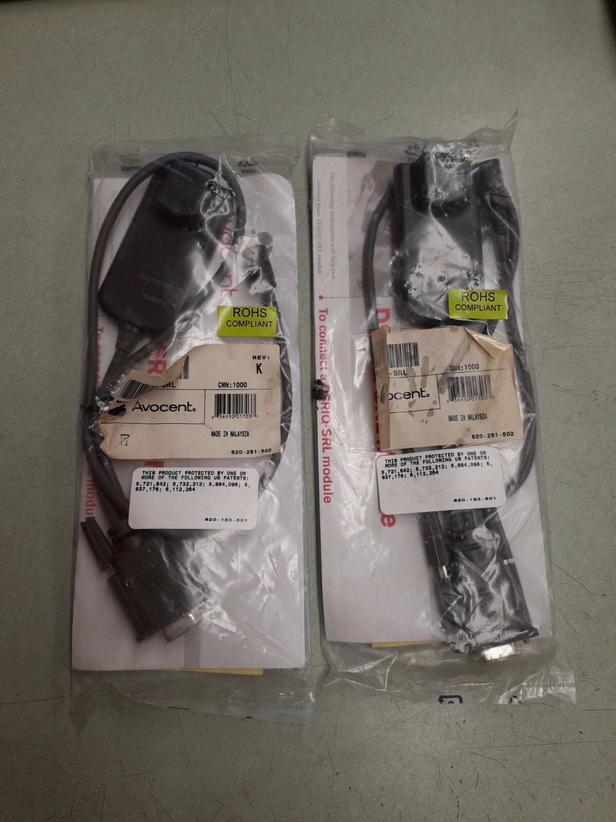 (2) Avocent DSRIQ-SRL Server Interface Module for VT100 Serial Devices