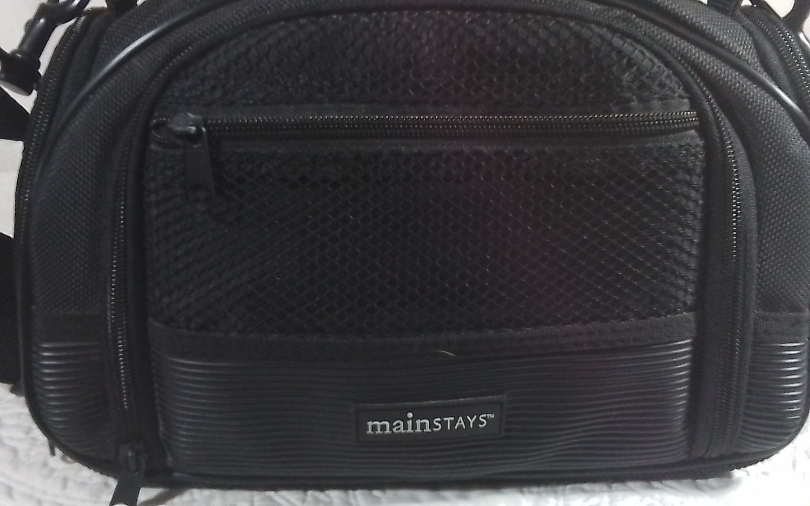 Mainstays Durable Essential Black Nylon Camera Bag w/ Functional Compartments