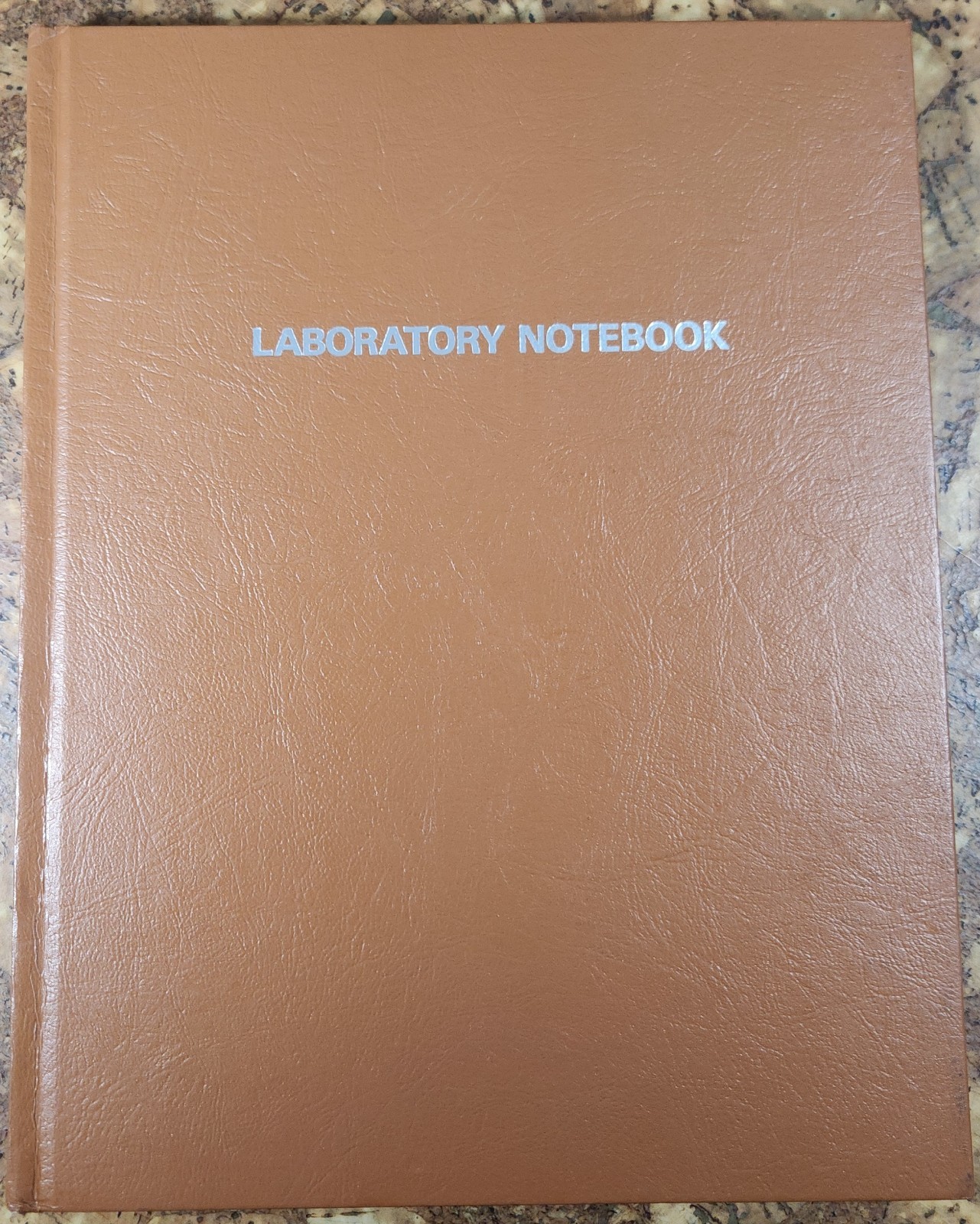 1973 Nalge Company TAN Hardcover Scientific Laboratory Notebook - New CLEAN -