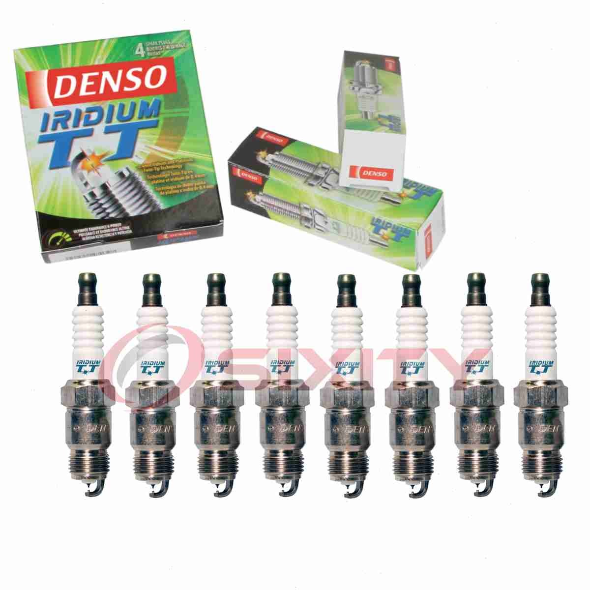 8 pc Denso Iridium TT Spark Plugs for 1975-1983 Ford E-100 Econoline Club hc