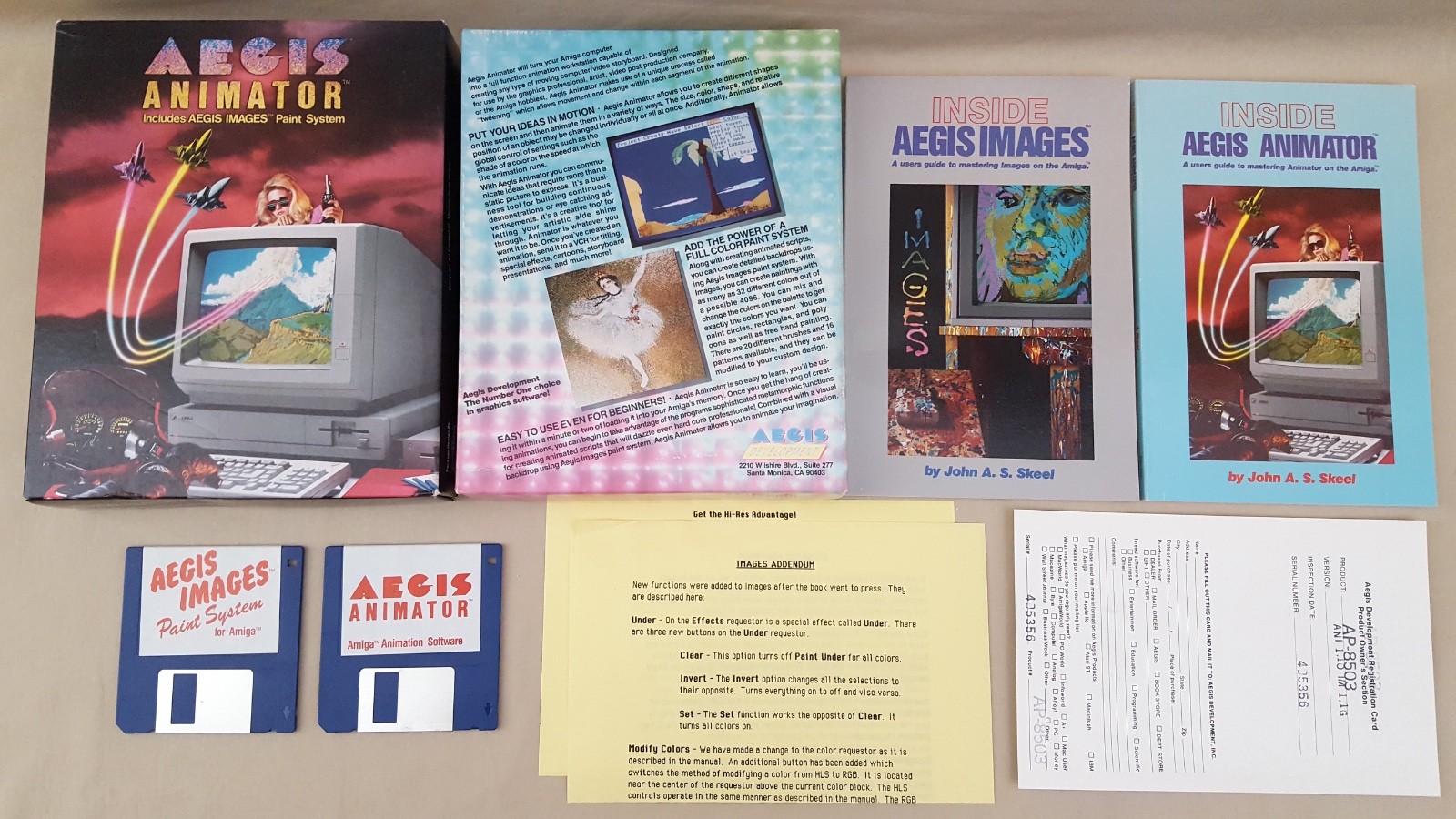 Aegis Animator & Aegis Images ©1985 Aegis Development for Commodore Amiga