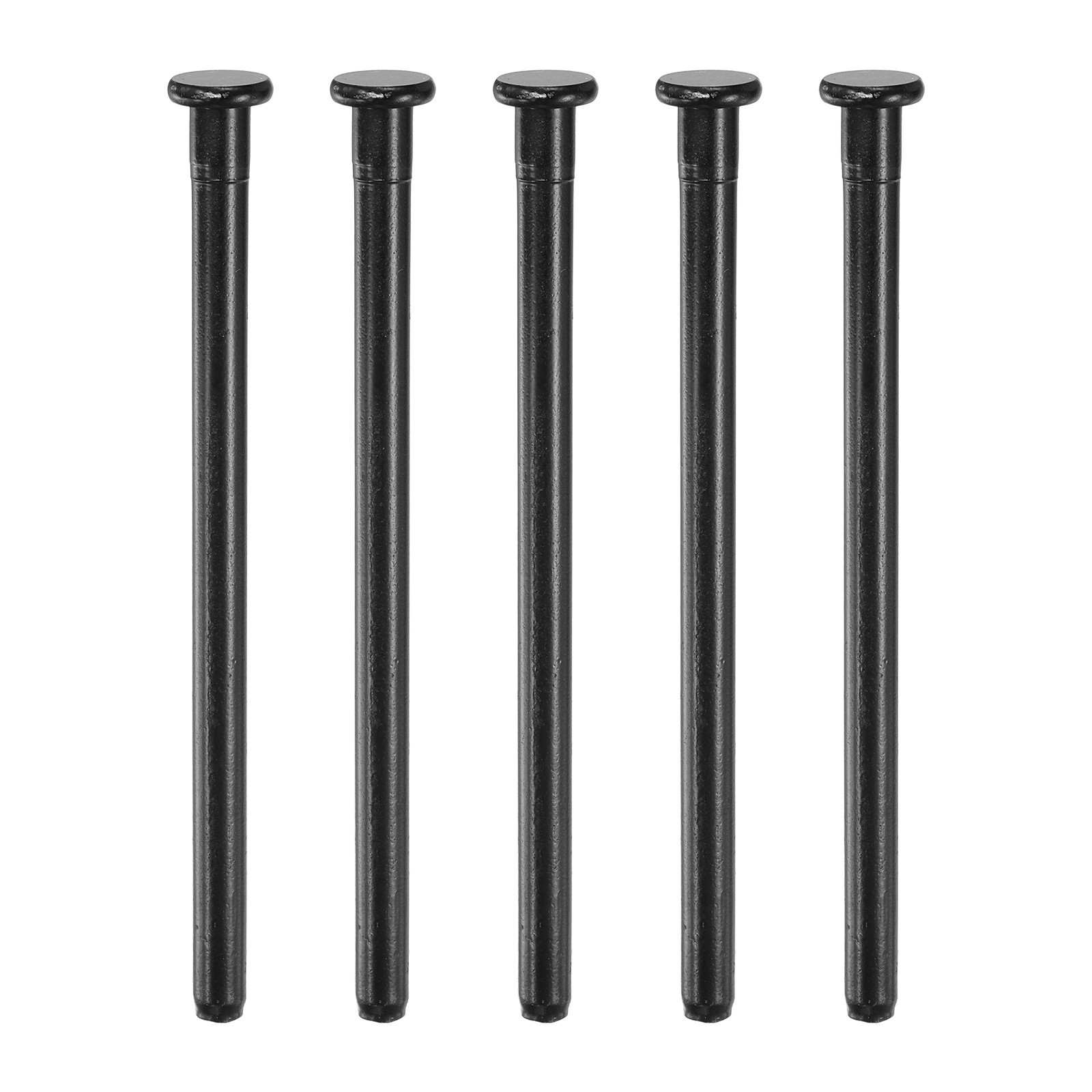 5Pcs Door Hinge Pins, 4 Inch Interior Door Hinge Security Pins, Matte Black