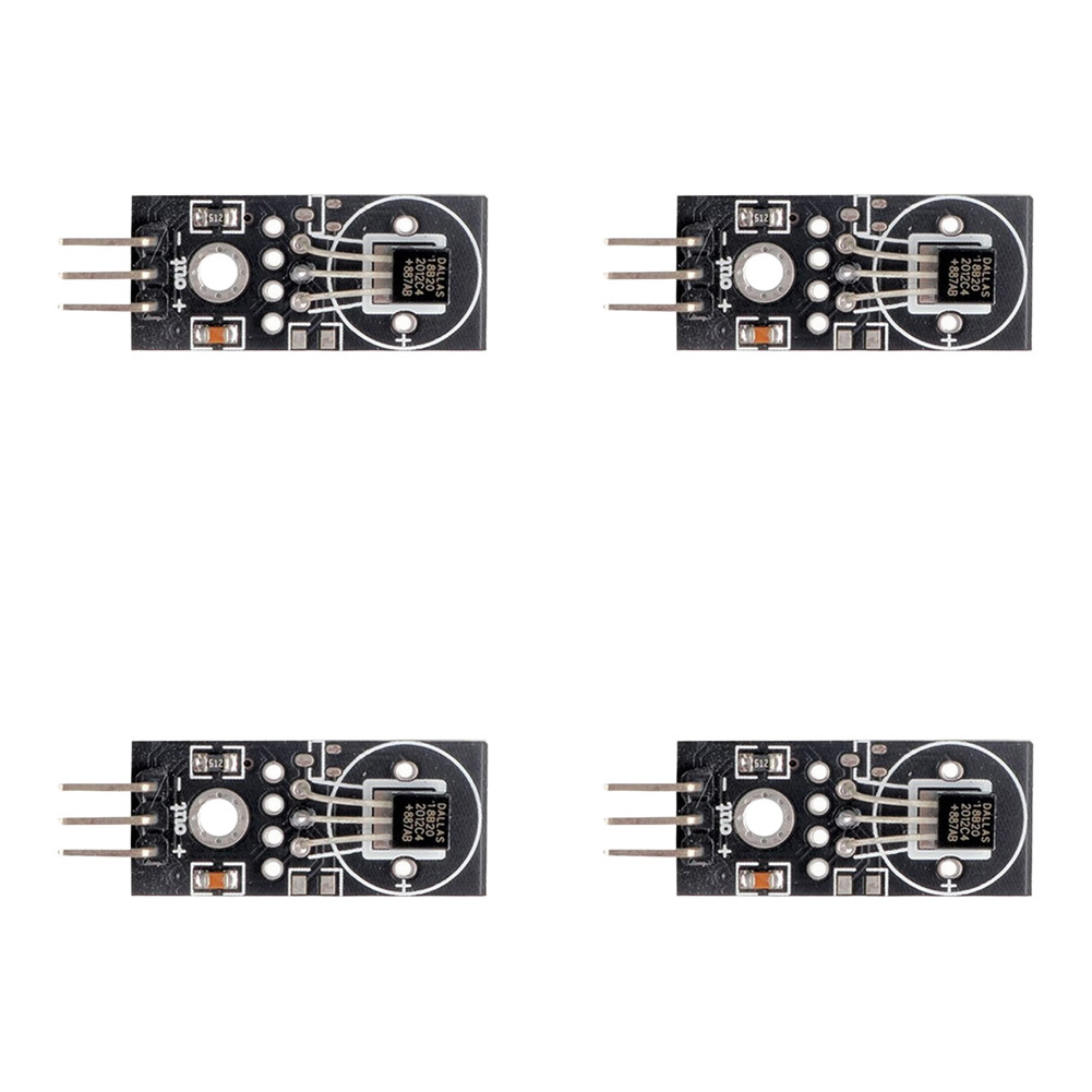 4PCS Digital For Temperature Sensor Module Kit 5V DC Single Bus Interface