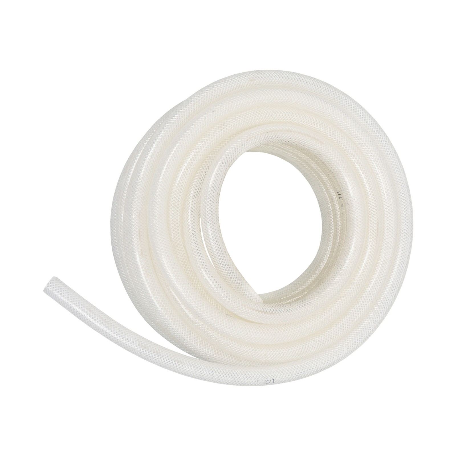 High Pressure 50 Ft Braided Clear PVC Tube Vinyl Tubing 1/2" × 3/4" 15 Bar