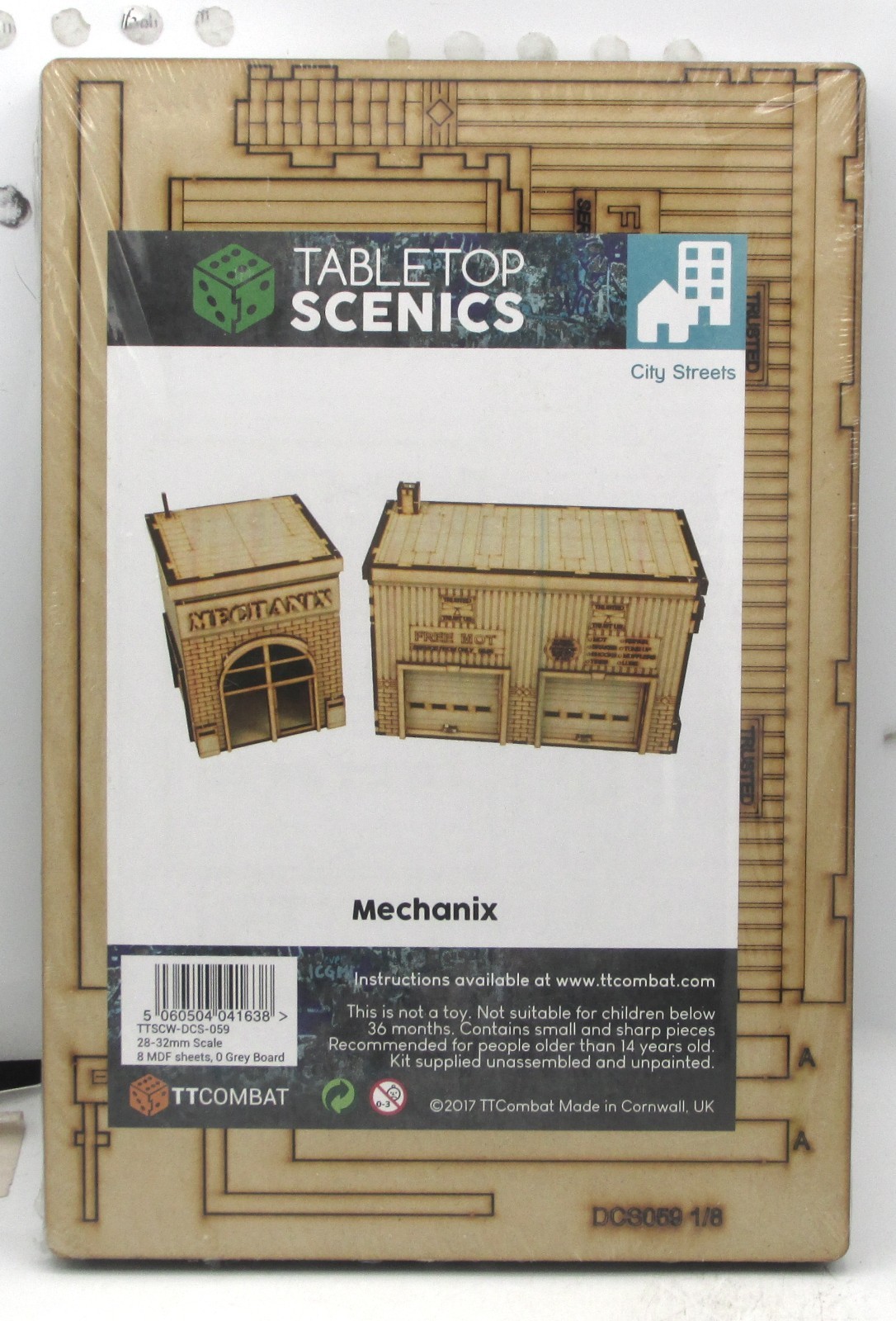 TTCombat TTSCW-DCS-059 Mechanix (City Streets) Garage Building Terrain Kit
