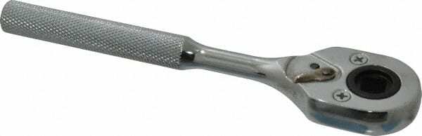 Proto 3/8" Drive Pear Head Female Drive Ratchet Chrome Finish, 7" OAL, 24 Gea...
