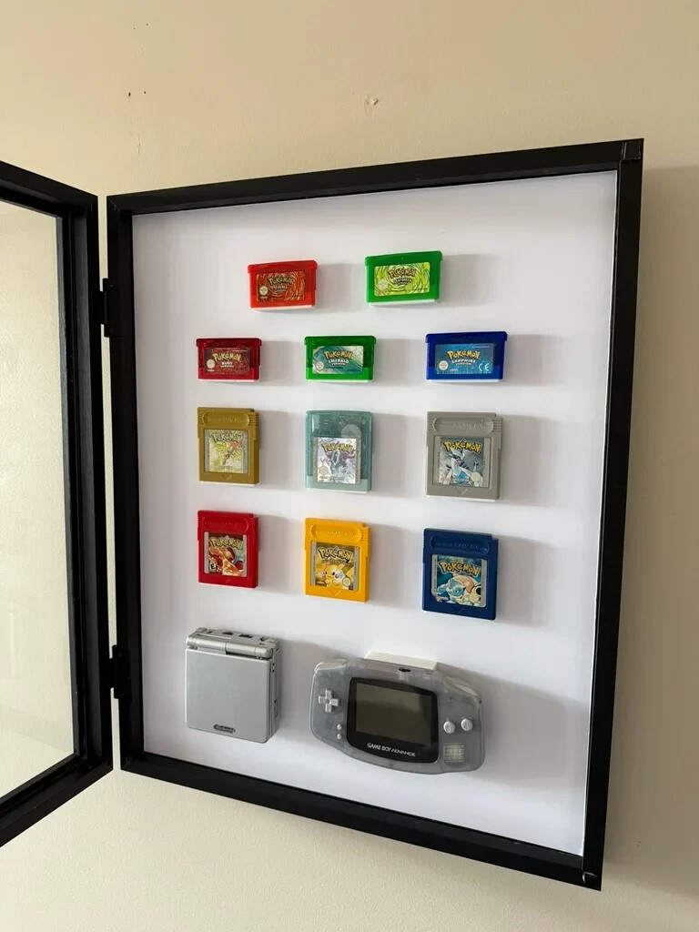 Game Boy Cartridge Wall Mount 3D Printed - Custom Gameboy Storage Mount | 5 Pack
