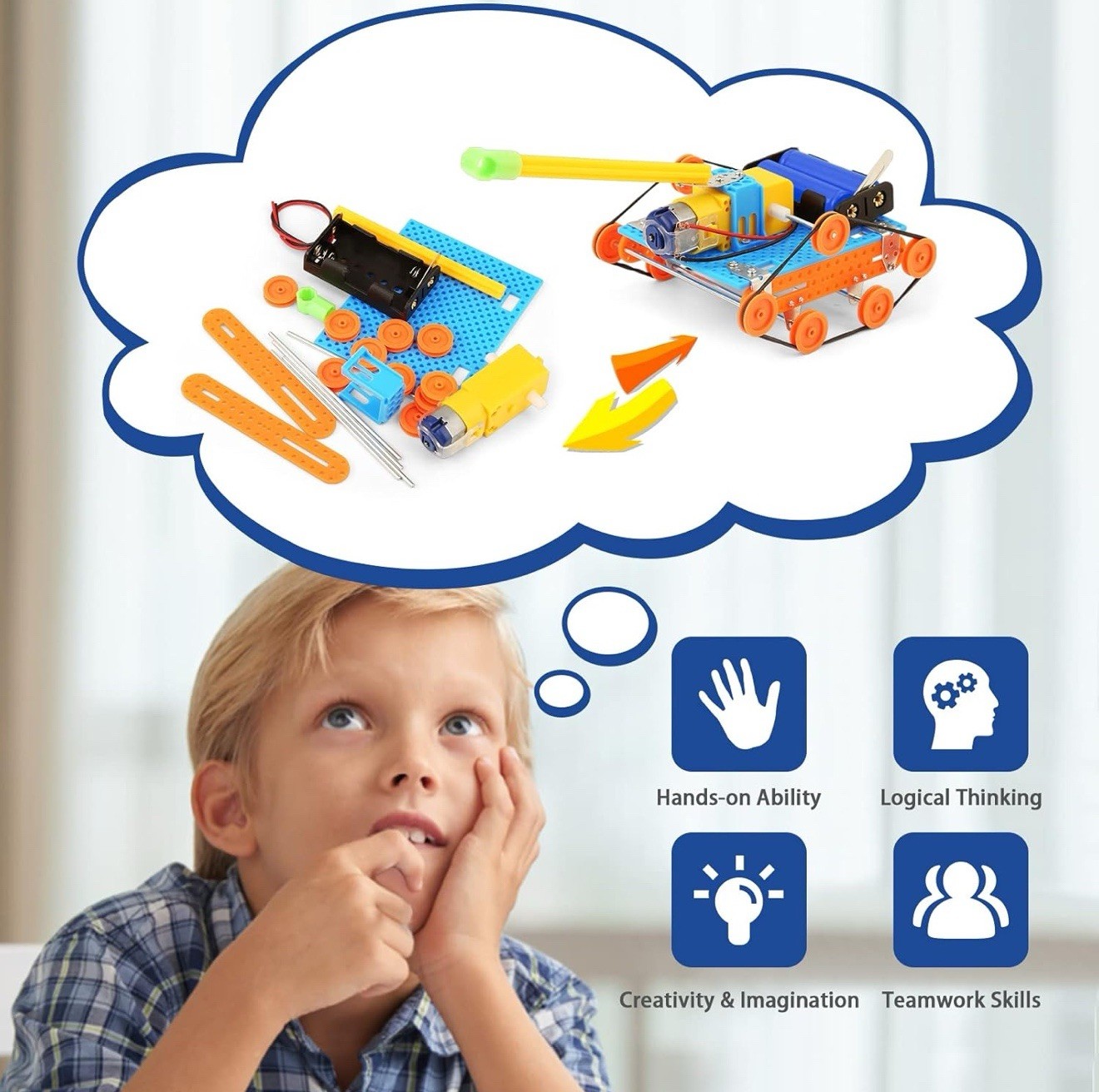 BeAndge STEM Kits for Kids Crafts 6-8 8-12 Boys Gifts Idea Robotics Science Kits