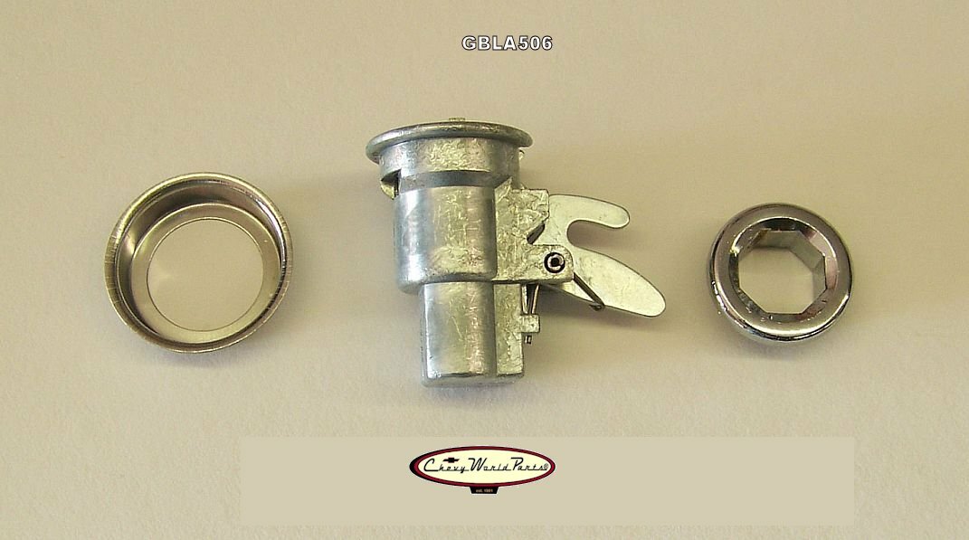 1966 - 1967 CHEVELLE GLOVE BOX LOCK HOUSING ASSEMBLY