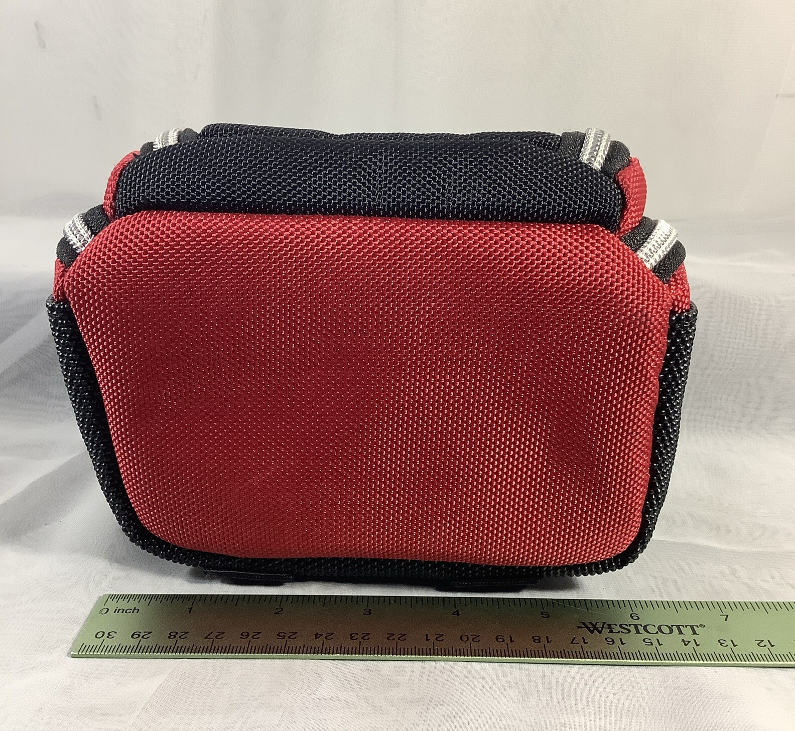 Monster Compact Camera Bag Case with Adjustable Shoulder Strap Black Red Silver