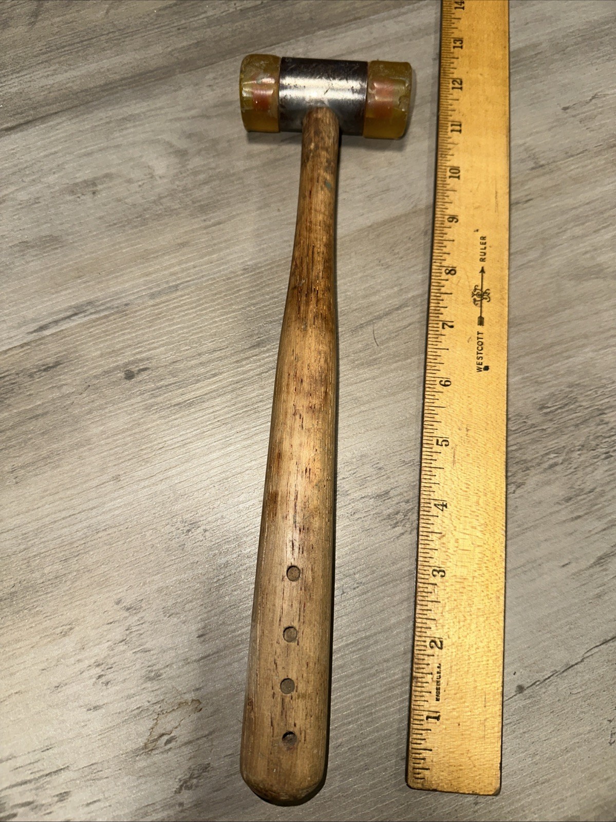 Stanley Tools No.594 Soft Faced Hammer With Wood Handle Made In USA