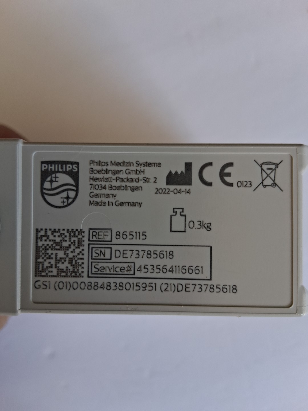 Philips IntelliBridge EC10 865115 Patient Interfacing Module External EKG Module