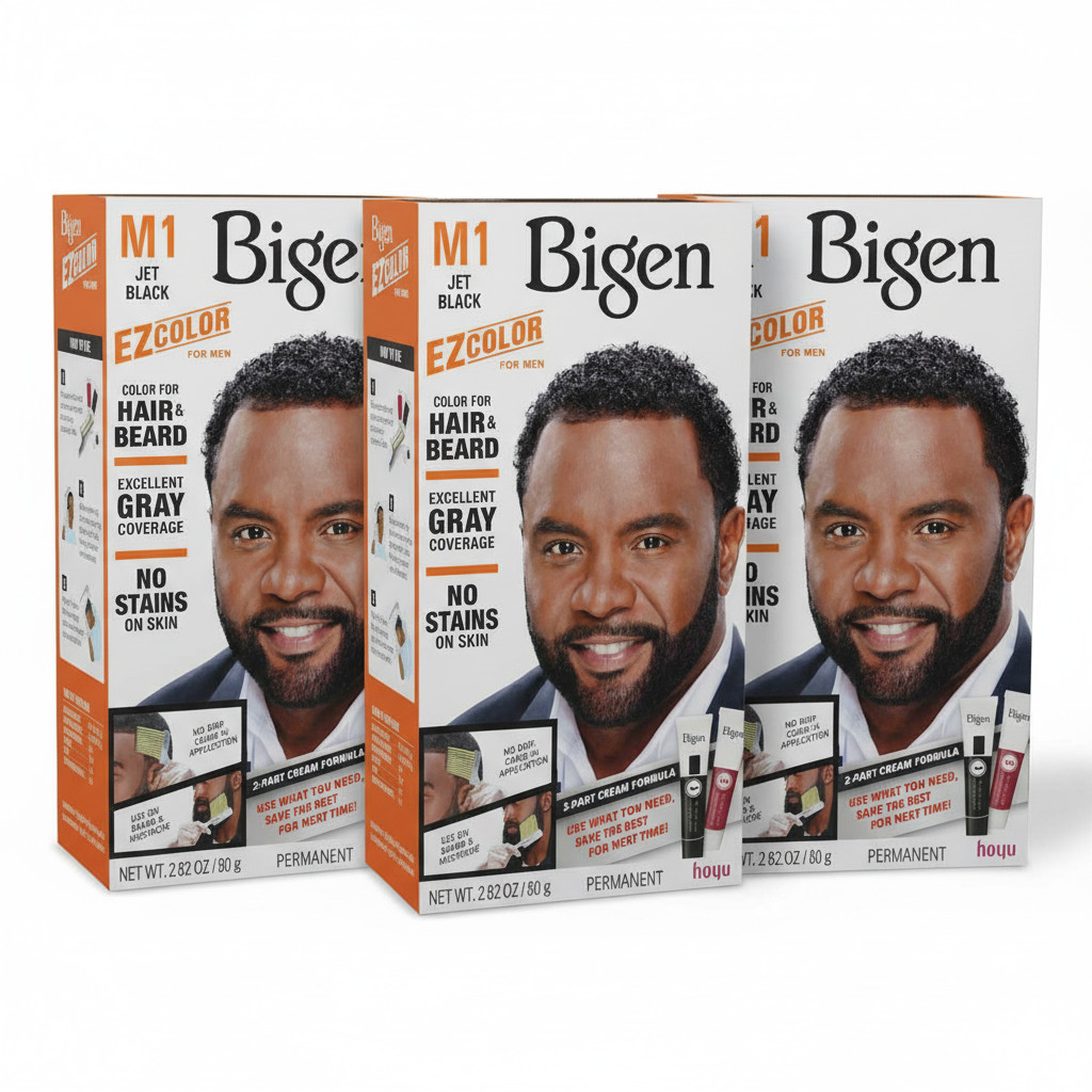 Bigen Ez Color For Men M1 Jet Black (3 Packs)