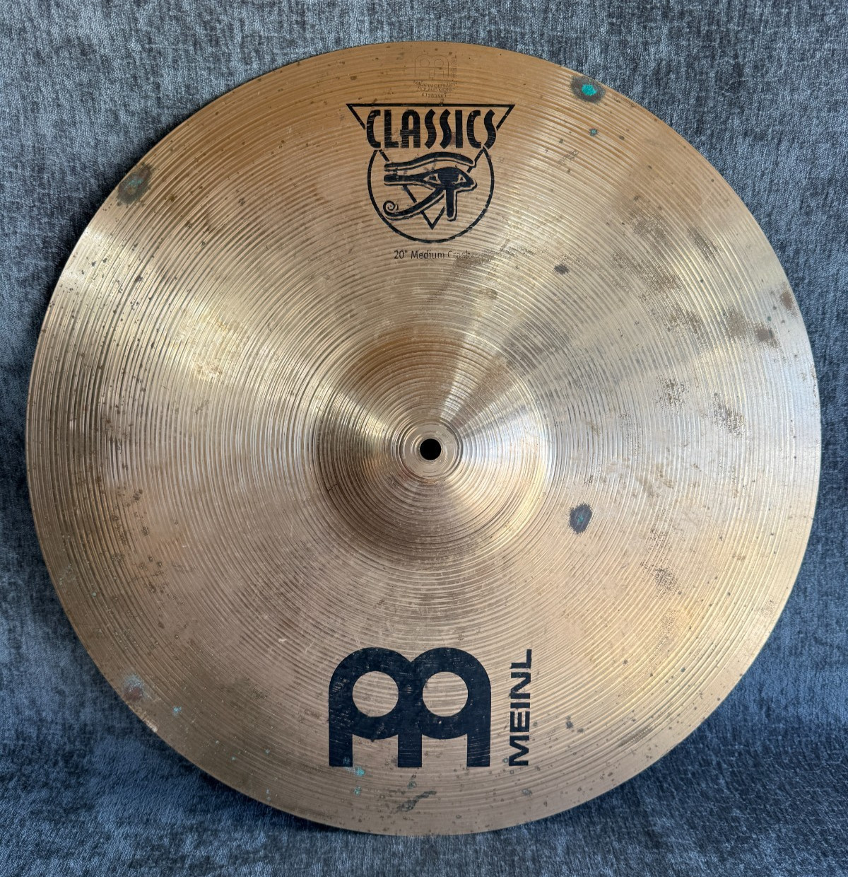 Meinl Classics 20" Medium Crash Cymbal Eye of Horus Logo Made in Germany