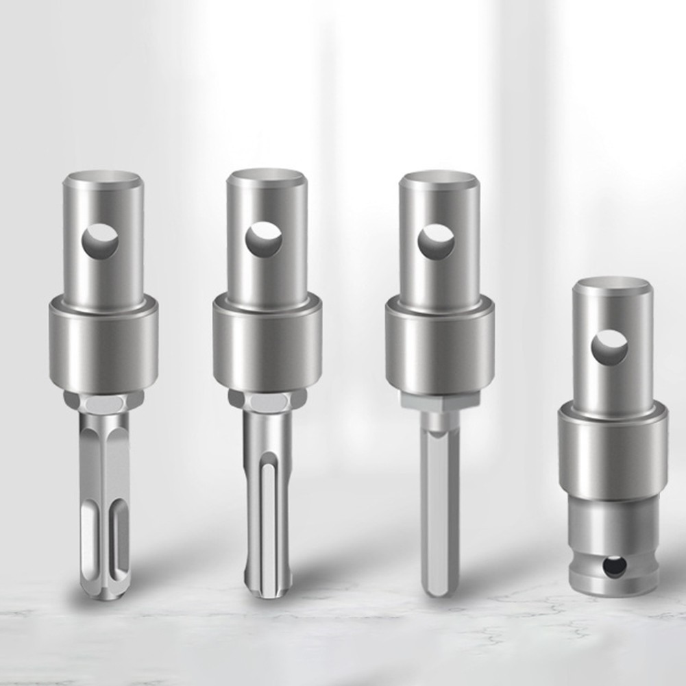 Earth Auger Adapter Tool with 4 Interface Types for Hammer Machine Drill
