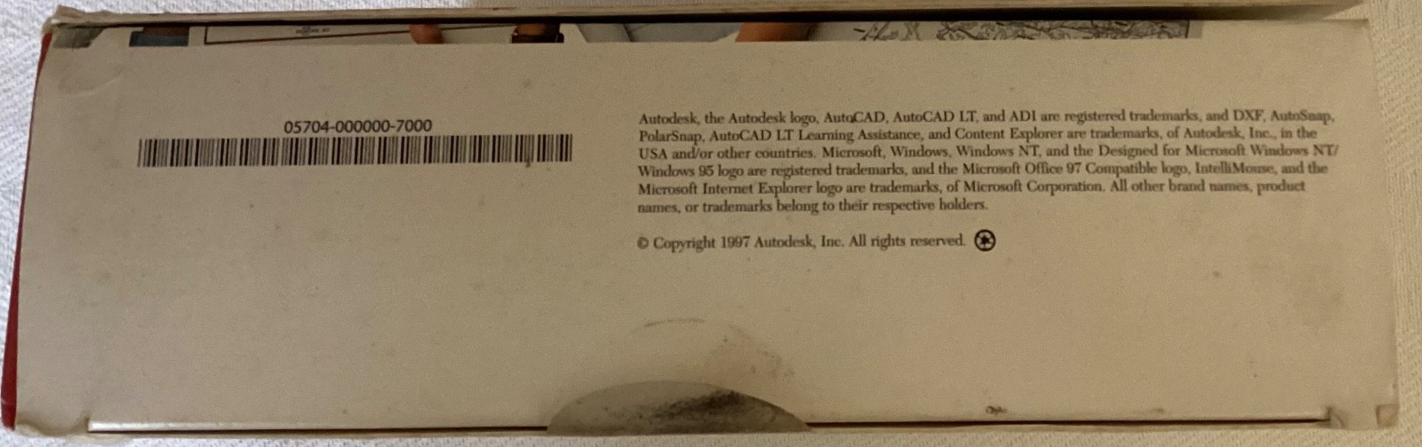 Autodesk AutoCAD LT 97 PC Vintage Software CD ROM Box & Learning Assistance Vtg