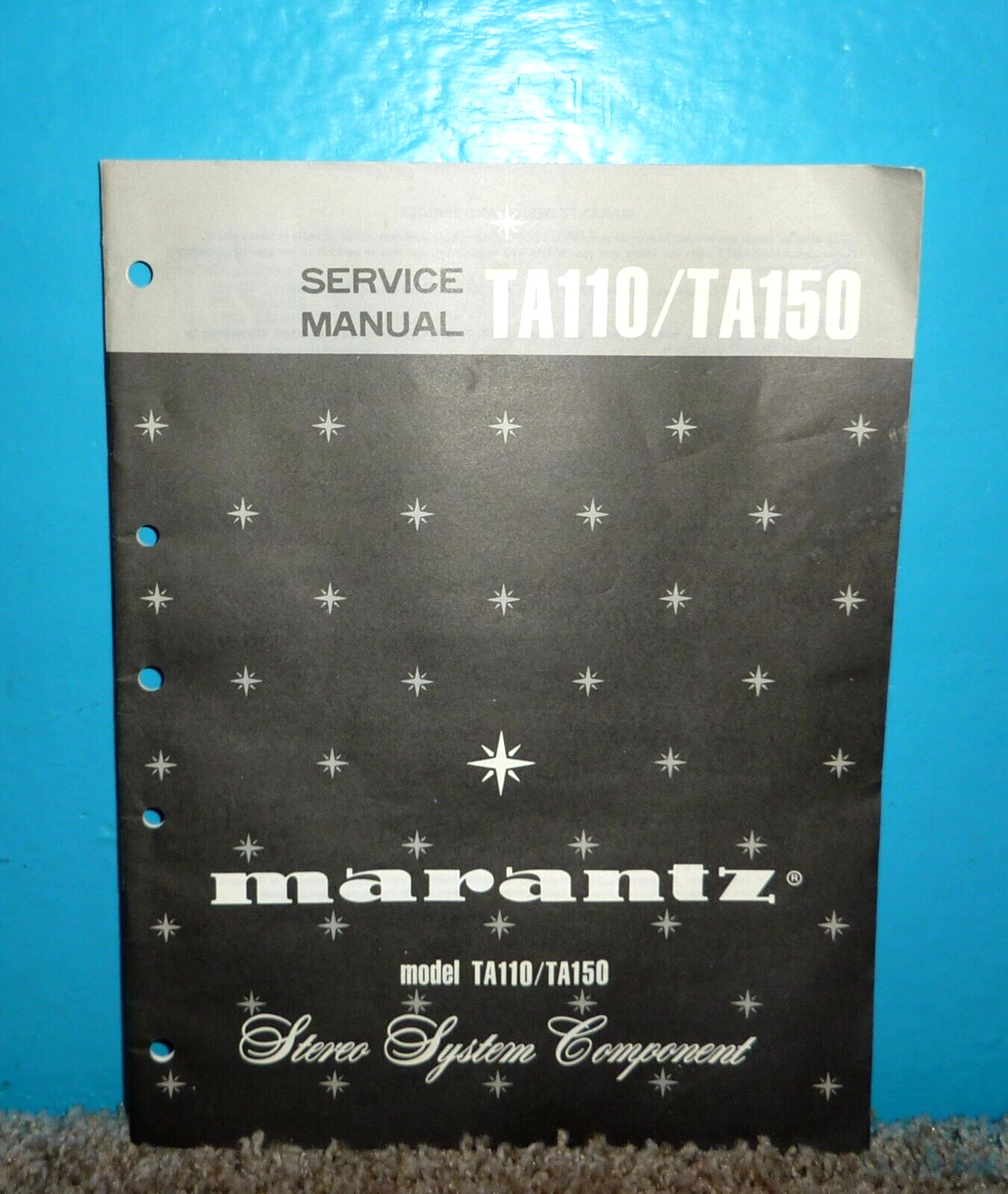 Marantz Model TA110/TA150 Stereo System Component Service Manual OEM Very Good