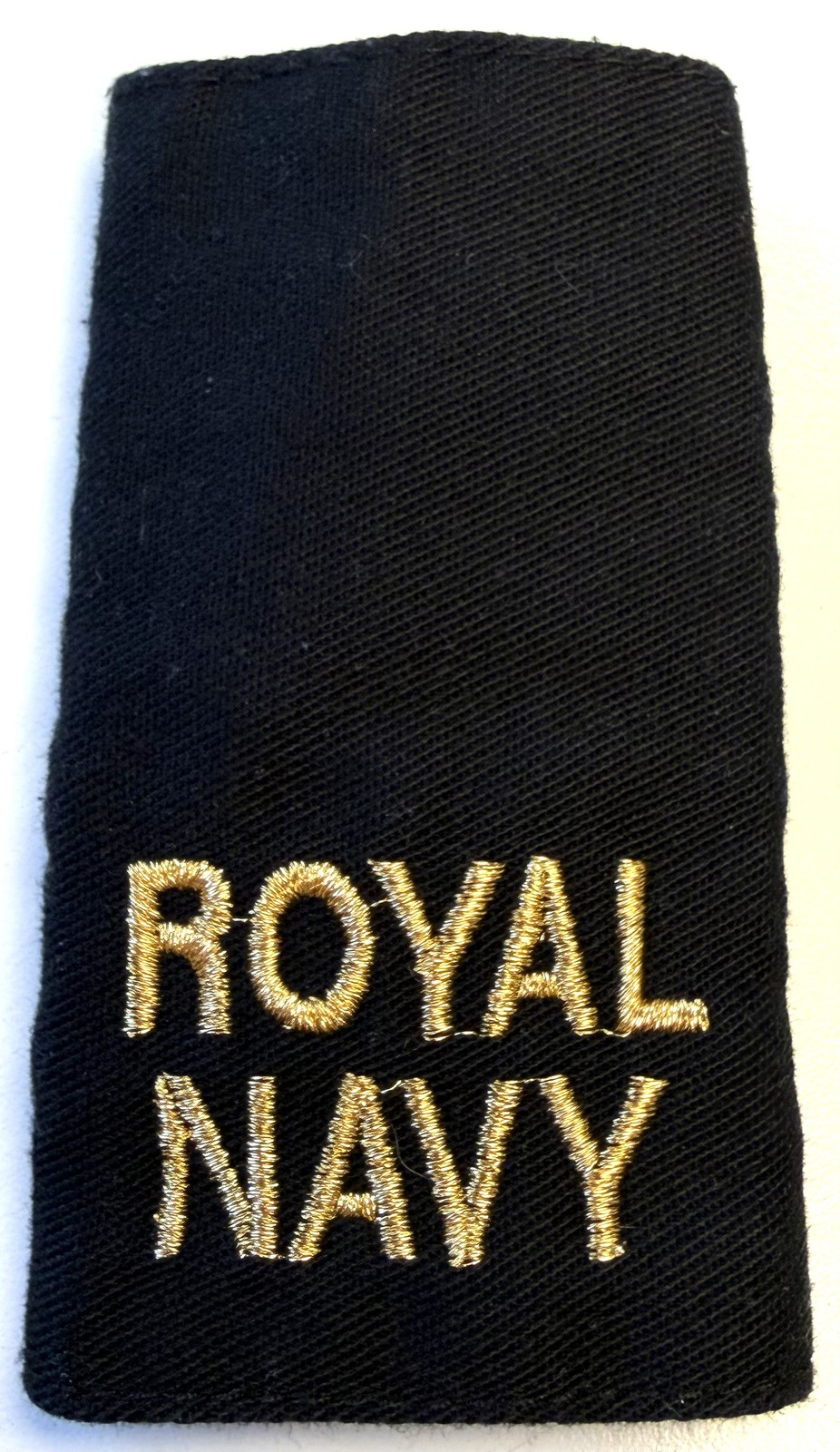British Military Issue Royal Navy Black Gold Uniform Rank Slide