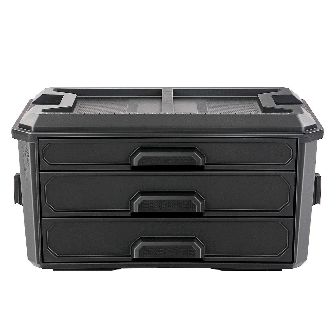 HOT 2026 Hyper Tough Hyper Stack 3 Drawer Tool Storage Box