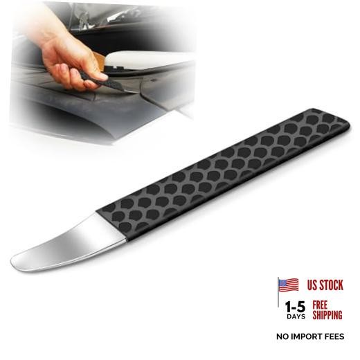 4140 Steel Pry Tool - Auto Trim Removal Tool - Black - Pry Bar for Vehicle Door